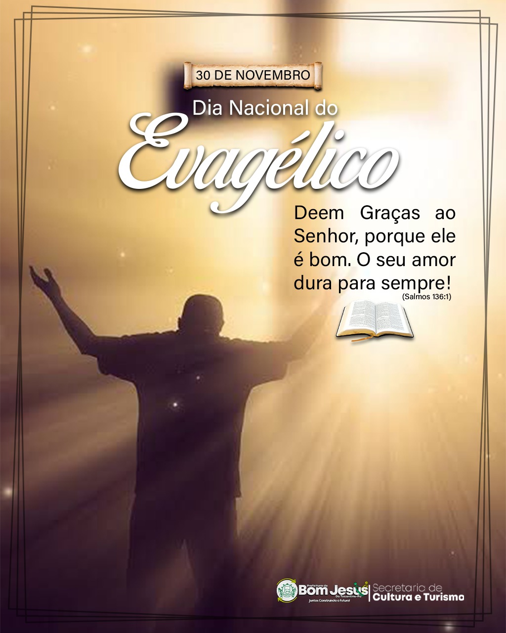 Social Media Dia do Evangélico 30 de Novembro PSD Editável